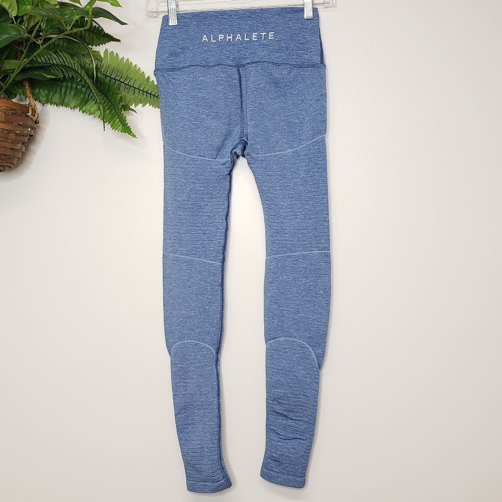 Alphalete OG 2017 Revival Leggings in Riviera Blue Size Small